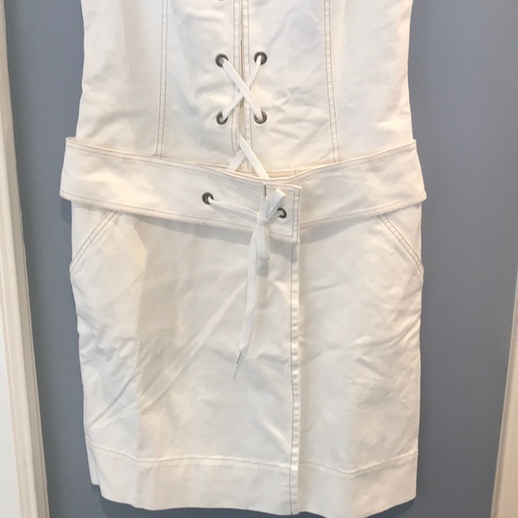 🇺🇸🇺🇸TOMAS MAIER laced front denim dress - Picture 3 of 8